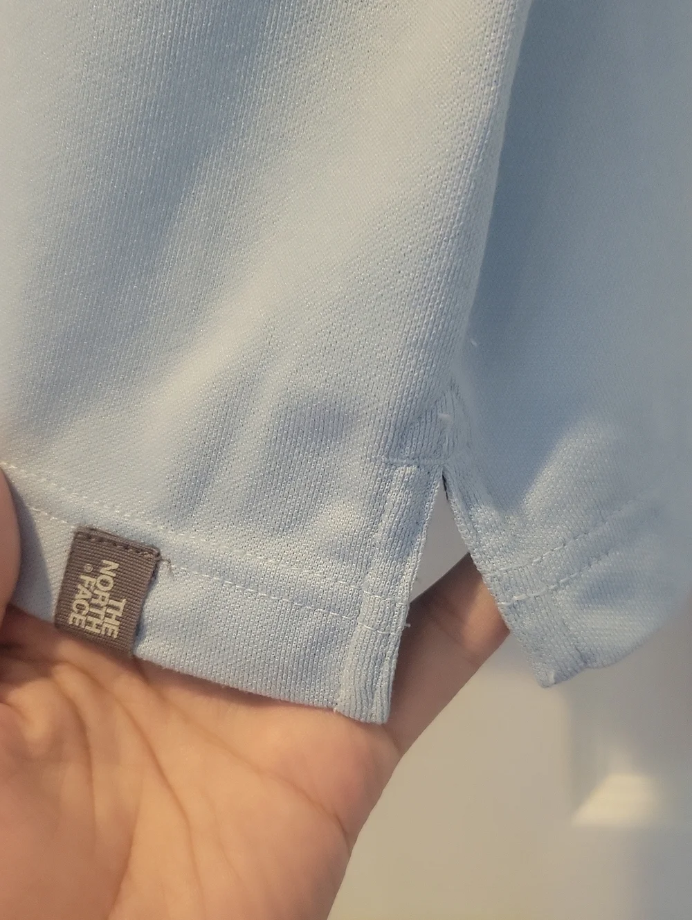 NORTH FACE Short-Sleeve Quarter-Zip Performance Polo Blue Size Large